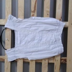 Lucky Brand White Sleeveless Crop Top